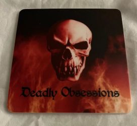 Deadly Obsessions Vinyl Coaster